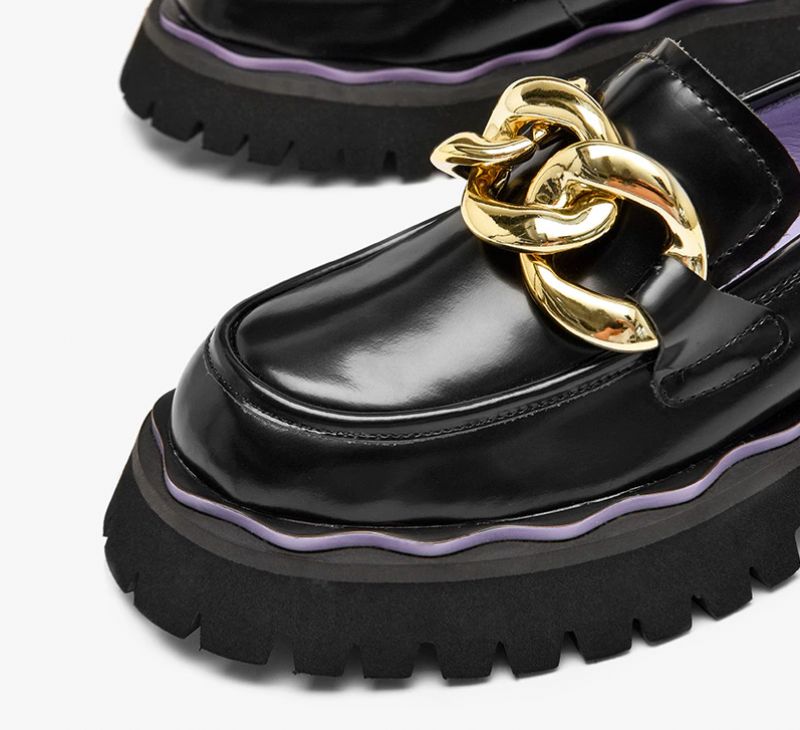 Sarcos Naisten Platform Loafers -kengät - Musta