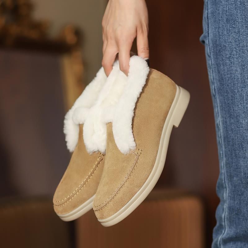 Sella Naisten Lämpimät Talvisaappaat - Beige