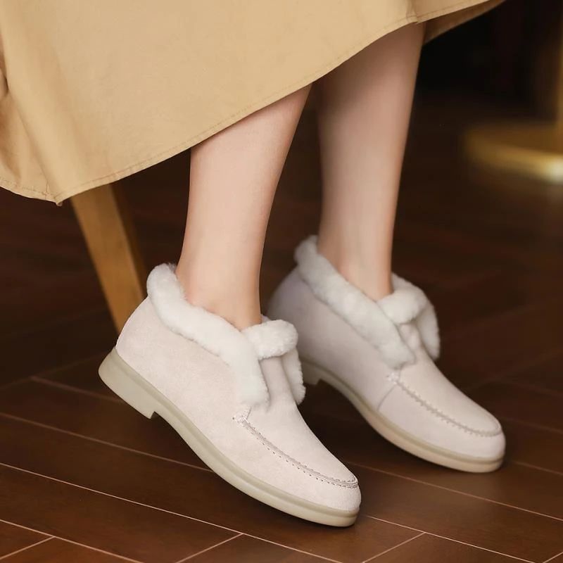 Sella Naisten Lämpimät Talvisaappaat - Beige