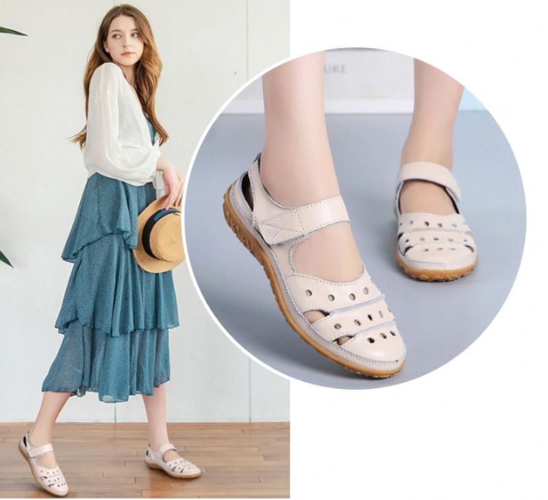 Shani Naisten Umpikärkiset Sandaalit - Beige