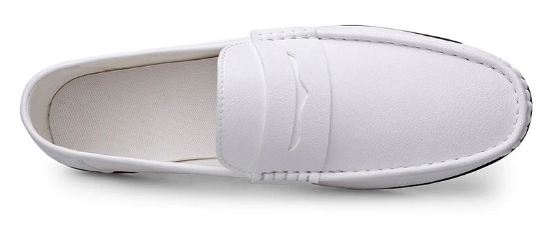 Shinoda Miesten Loafers-mekkokengät - Valkoinen