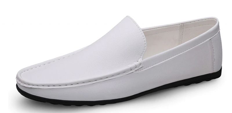 Shinoda Miesten Loafers-mekkokengät - Valkoinen