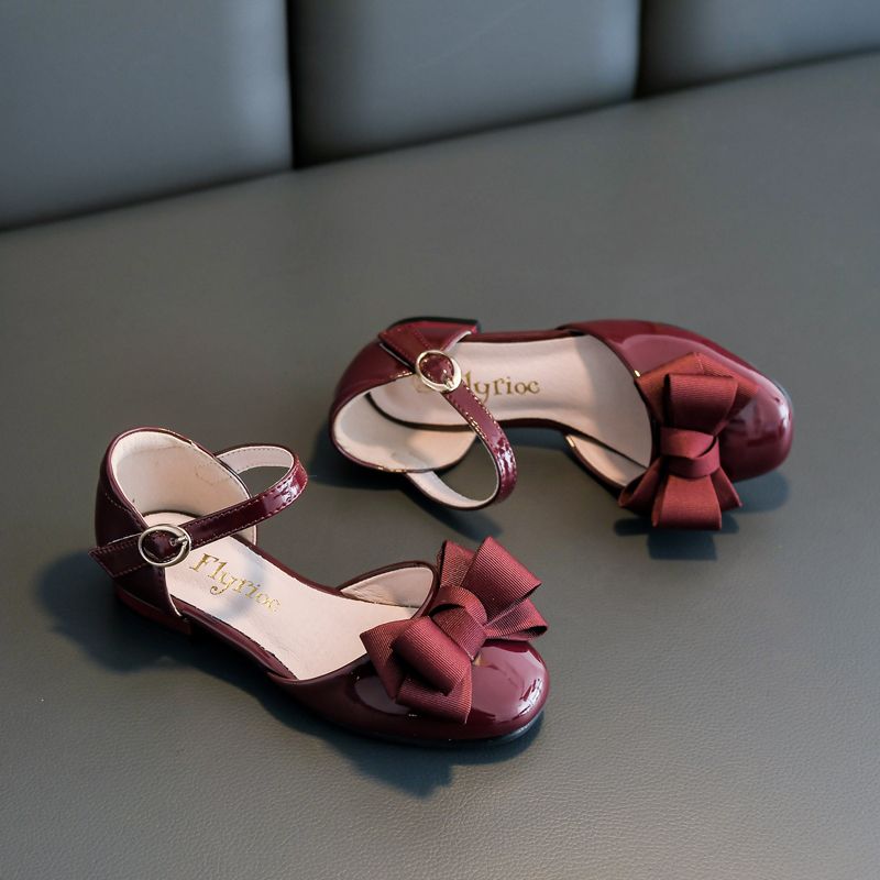 Solange Tyttöjen Litteät Kengät - Burgundy