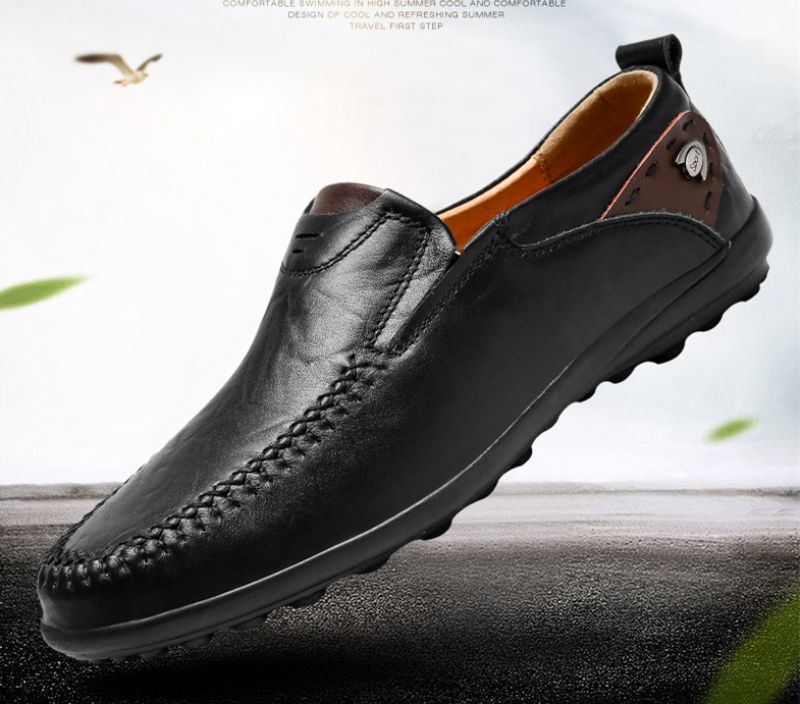 Spike Miesten Loafers Vapaa-ajan Kengät - Musta