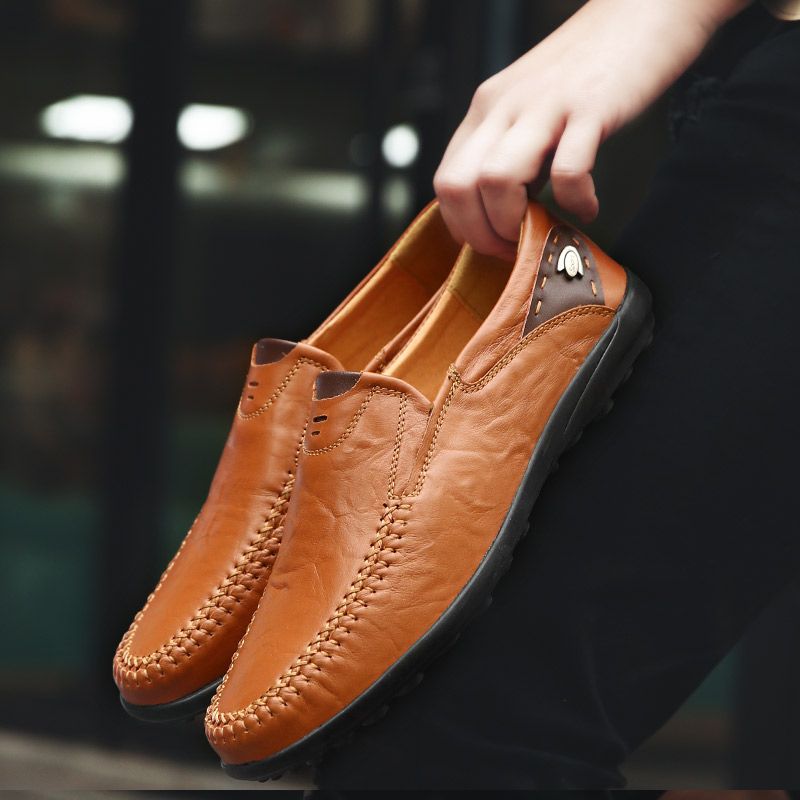 Spike Miesten Loafers Vapaa-ajan Kengät - Musta