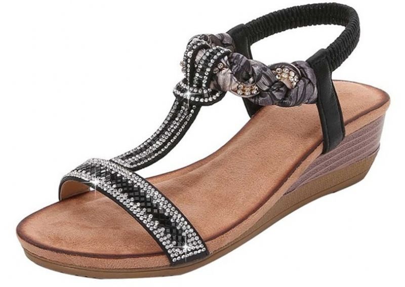 Tamara Naisten Wedges -kesäsandaalit - Kulta