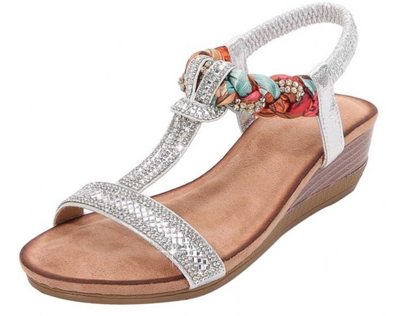 Tamara Naisten Wedges -kesäsandaalit - Kulta