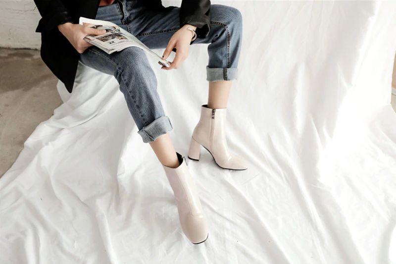 Tamayo Boots Nilkkakorkeus - Beige