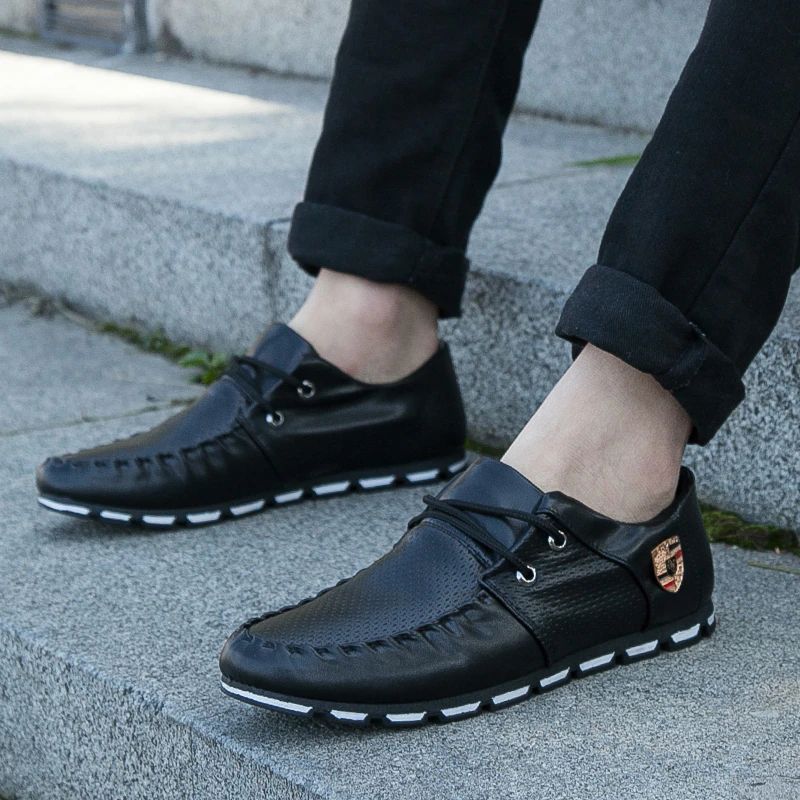 Teodoro Miesten Loafers Vapaa-ajan Kengät - Musta