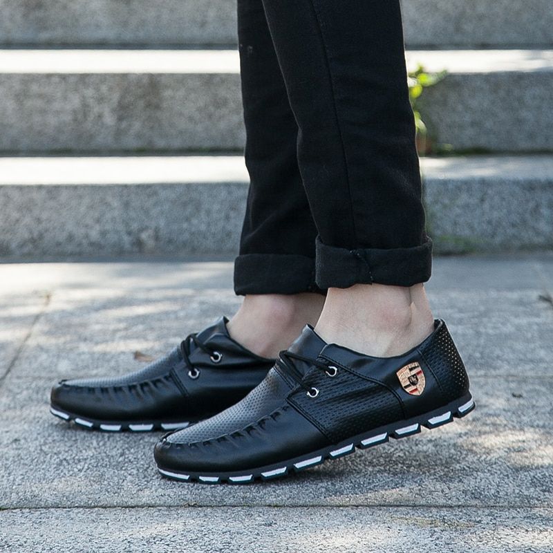 Teodoro Miesten Loafers Vapaa-ajan Kengät - Musta