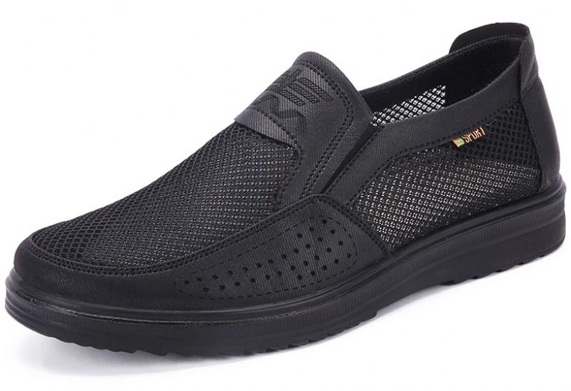 Thomas Miesten Slip-ons -kesäkengät - Musta