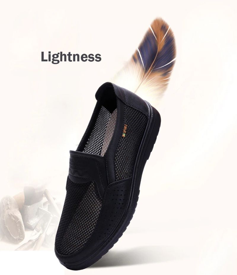 Thomas Miesten Slip-ons -kesäkengät - Musta