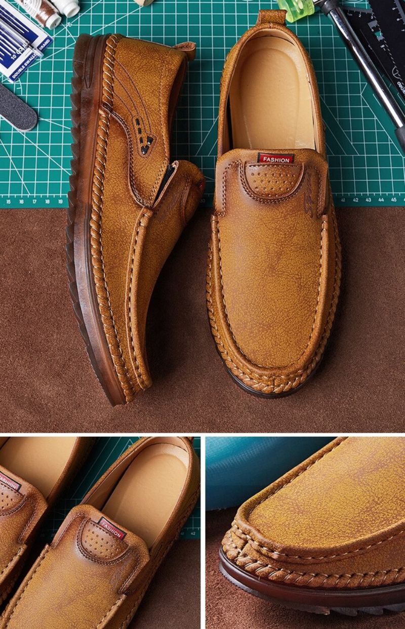 Timon Miesten Loafers Vapaa-ajan Kengät - Keltainen