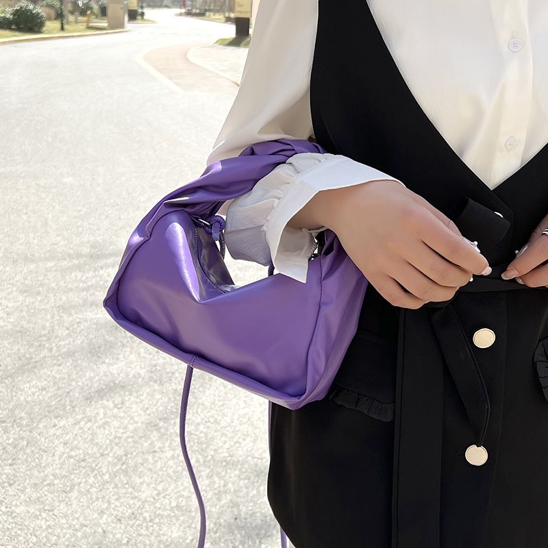 Valdes Naisten Pieni Nahkainen Crossbody Käsilaukku - Violetti