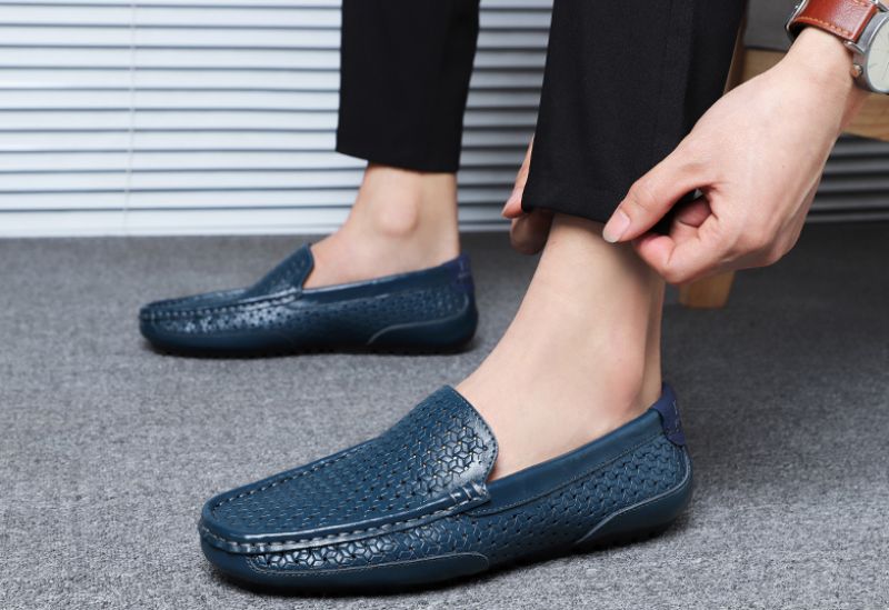Valeriano Miesten Loafers Vapaa-ajan Kengät - Sininen