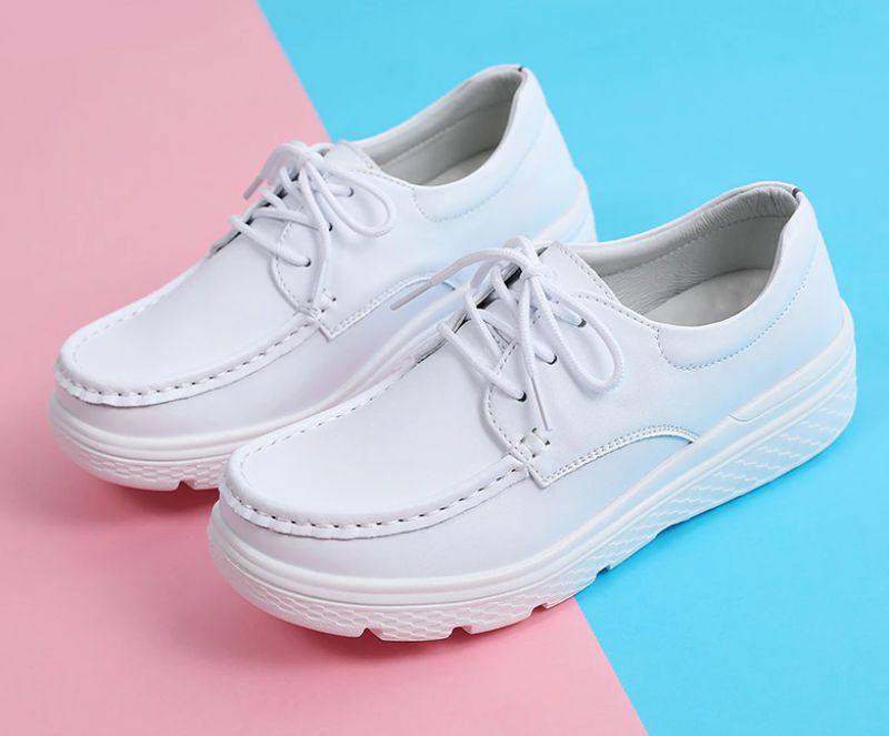 Valeska Naisten Loafer-kengät - Valkoinen