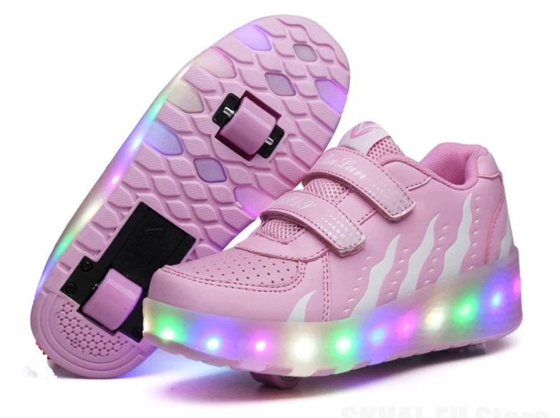 Verenice Tyttöjen Roller Sneaker - Vaaleanpunainen