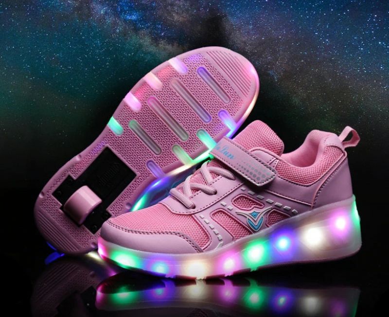 Verenice Tyttöjen Roller Sneaker - Vaaleanpunainen