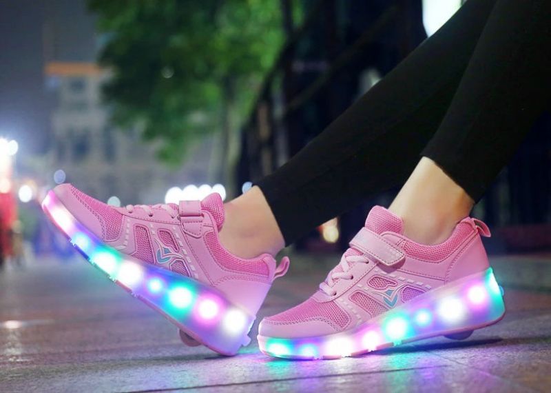Verenice Tyttöjen Roller Sneaker - Vaaleanpunainen