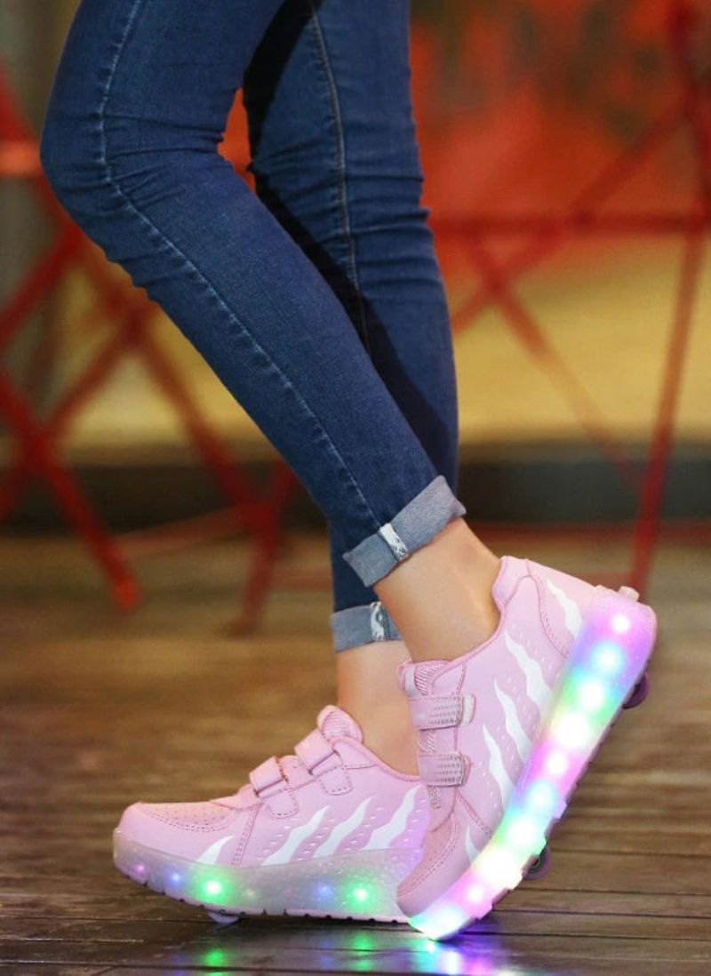 Verenice Tyttöjen Roller Sneaker - Vaaleanpunainen