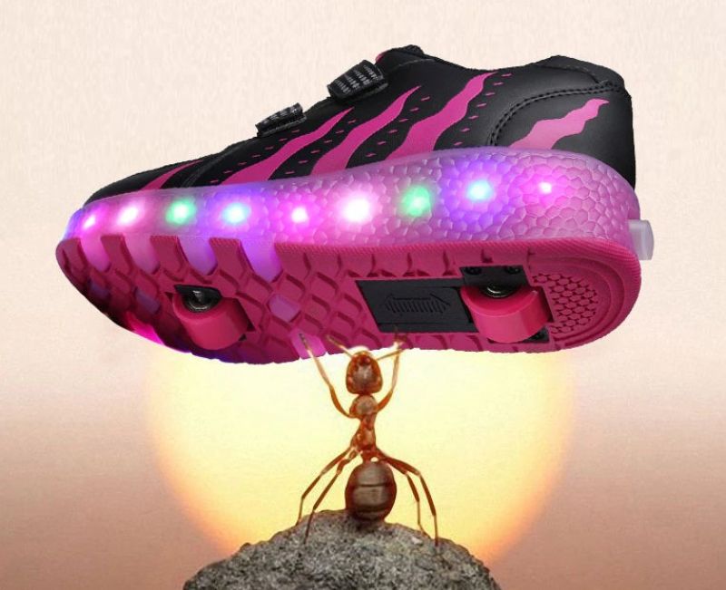 Verenice Tyttöjen Roller Sneaker - Vaaleanpunainen