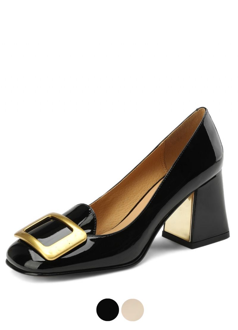 Victoria Naisten Elegant Square Heels -pumput