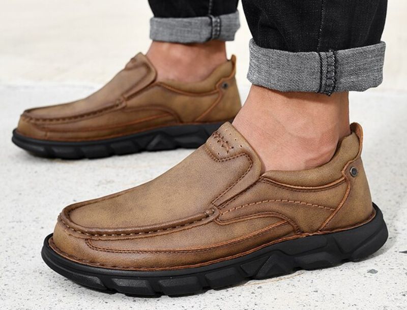 Vidal Miesten Loafers Vapaa-ajan Kengät - Ruskea