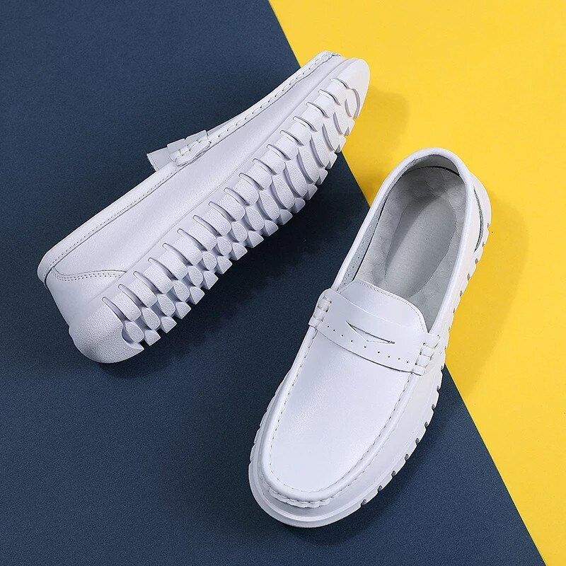 Viltrum Miesten Loafers -ylelliset Kengät - Valkoinen