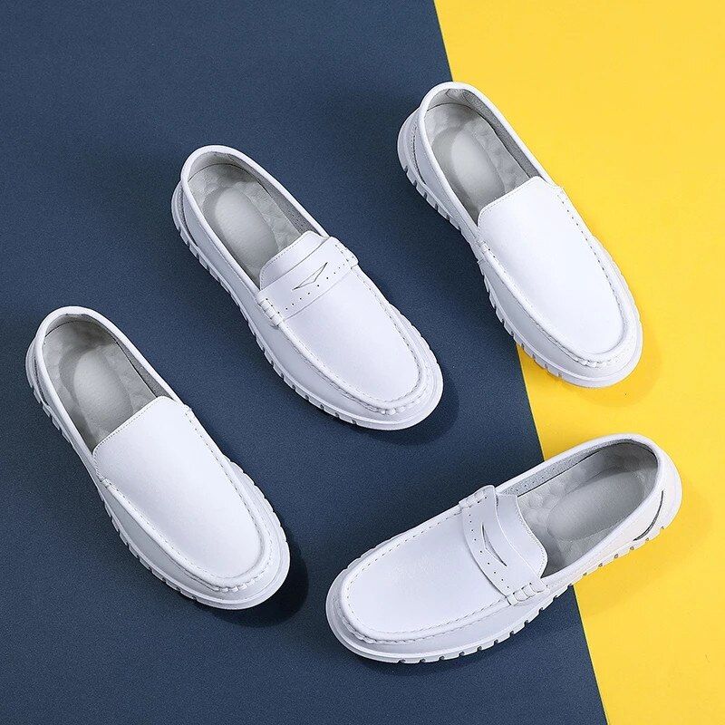Viltrum Miesten Loafers -ylelliset Kengät - Valkoinen