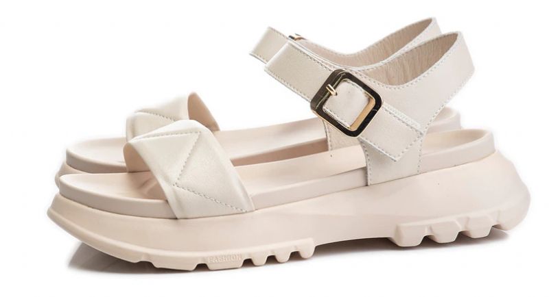 Virginia Naisten Nahkasandaalit - Beige