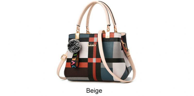 Virkattu Naisten Käsilaukku - Beige