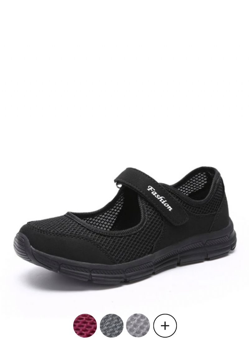 Walker Naisten Mustat Slip-on Kengät
