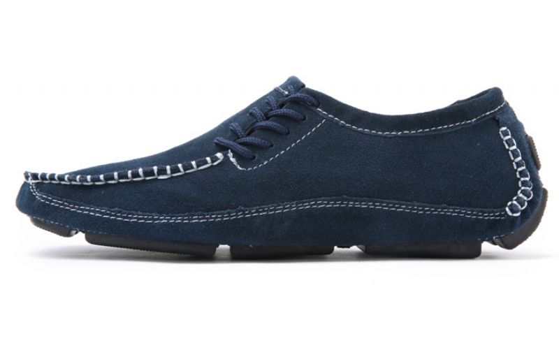 Walter Miesten Käsintehdyt Loafers Vapaa-ajan Kengät - Sininen