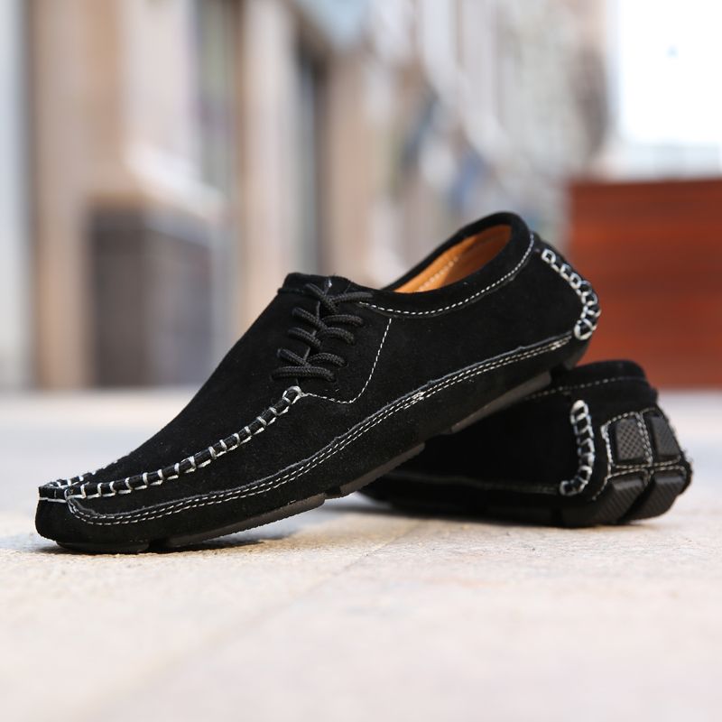 Walter Miesten Käsintehdyt Loafers Vapaa-ajan Kengät - Sininen