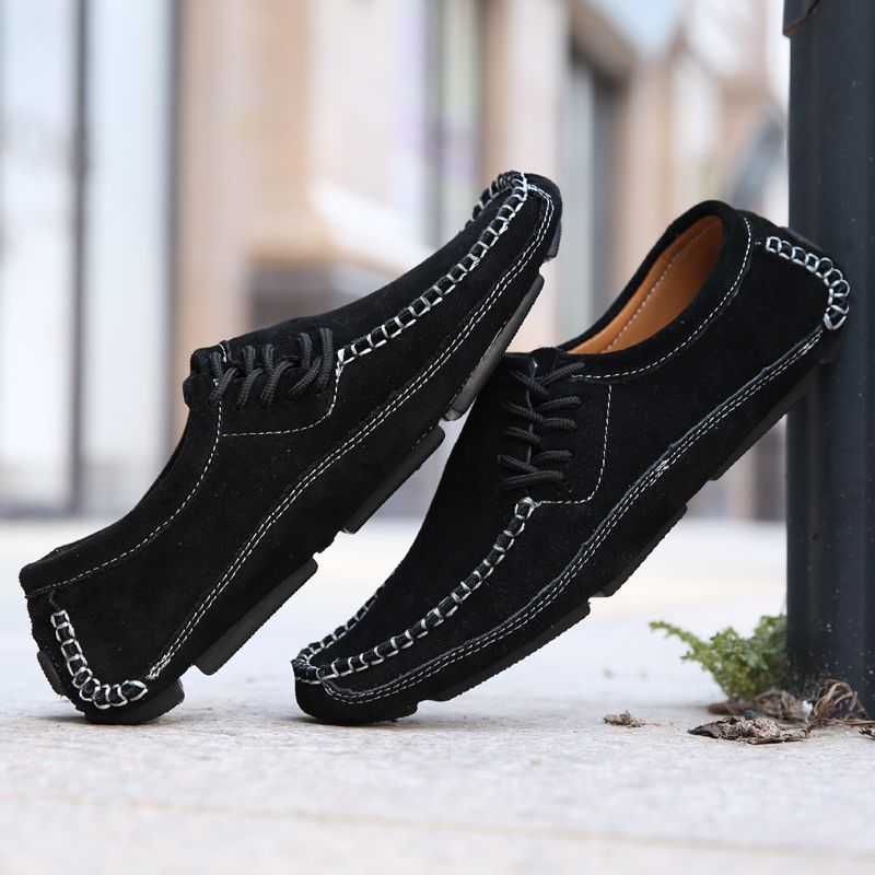 Walter Miesten Käsintehdyt Loafers Vapaa-ajan Kengät - Sininen