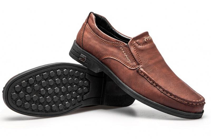 Yagami Miesten Loafer Vapaa-ajan Kengät - Ruskea