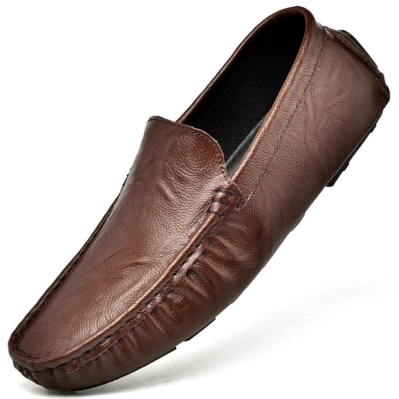 Yan Miesten Loafer Vapaa-ajan Kengät - Kahvi