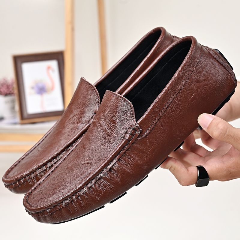 Yan Miesten Loafer Vapaa-ajan Kengät - Kahvi