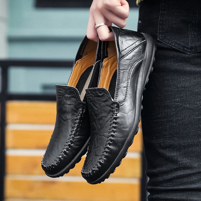 Yosmar Miesten Loafers Vapaa-ajan Kengät - Musta
