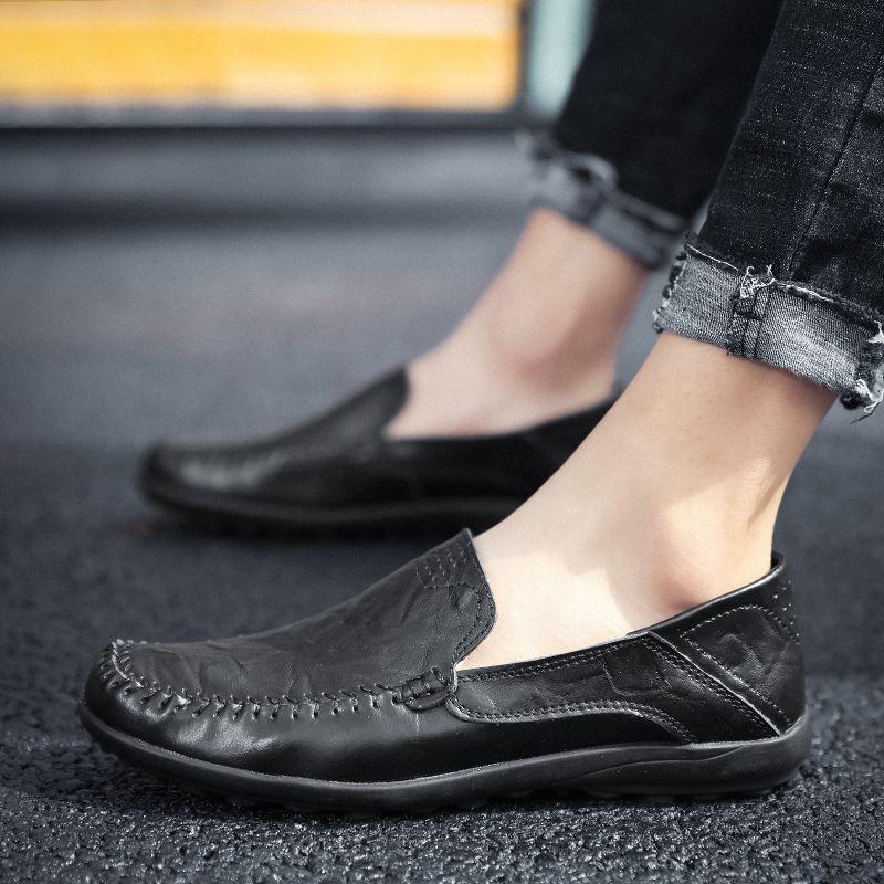 Yosmar Miesten Loafers Vapaa-ajan Kengät - Musta