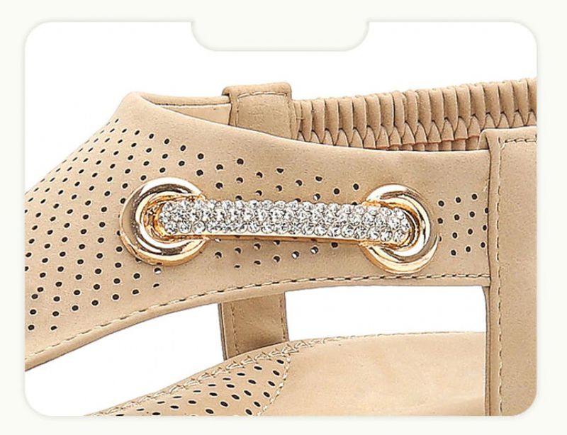 Yudith Naisten Tasakorkoiset Kesäsandaalit - Beige