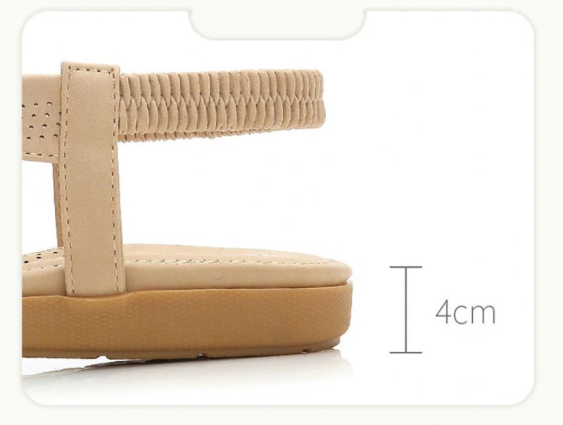 Yudith Naisten Tasakorkoiset Kesäsandaalit - Beige