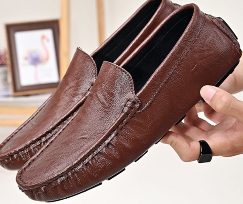 Yuri Miesten Loafer Vapaa-ajan Kengät - Ruskea