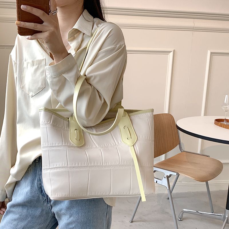 Zalora Naisten Ylellinen Design-nahkainen Olkalaukku - Khaki